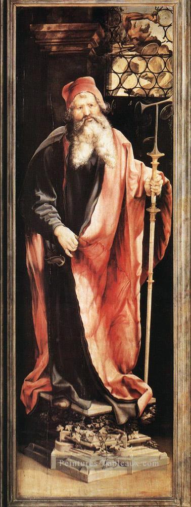 Saint Antoine l’Ermite Renaissance Matthias Grunewald Peintures à l'huile